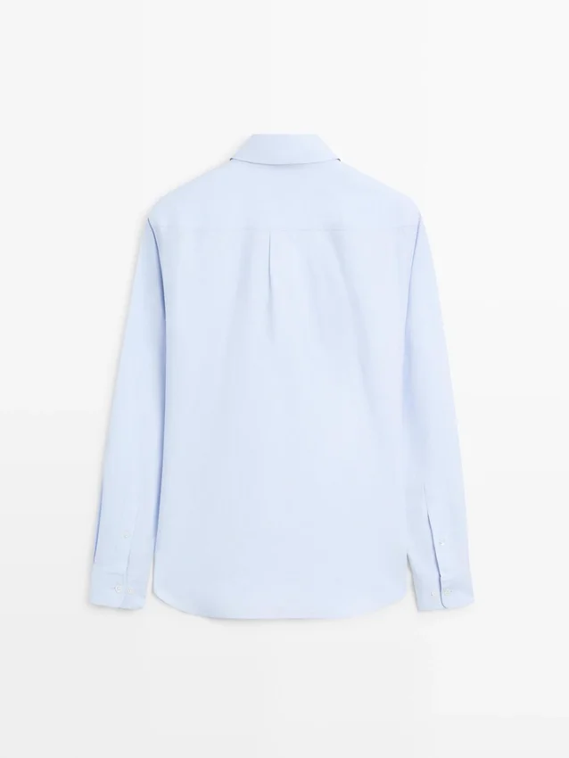 Cotton Blend Shirt with Pocket Detail Cotton Blend Shirt with Pocket Detail