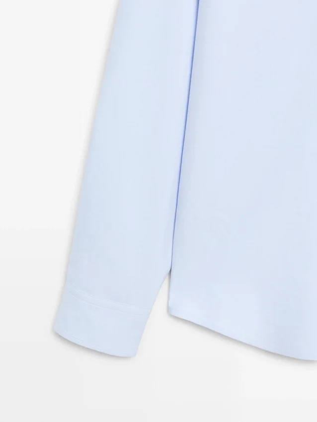 Cotton Blend Shirt with Pocket Detail Cotton Blend Shirt with Pocket Detail