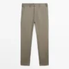 Cotton Blend Slim Fit Pants Cotton Blend Slim Fit Pants