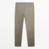 Cotton Blend Slim Fit Pants Cotton Blend Slim Fit Pants