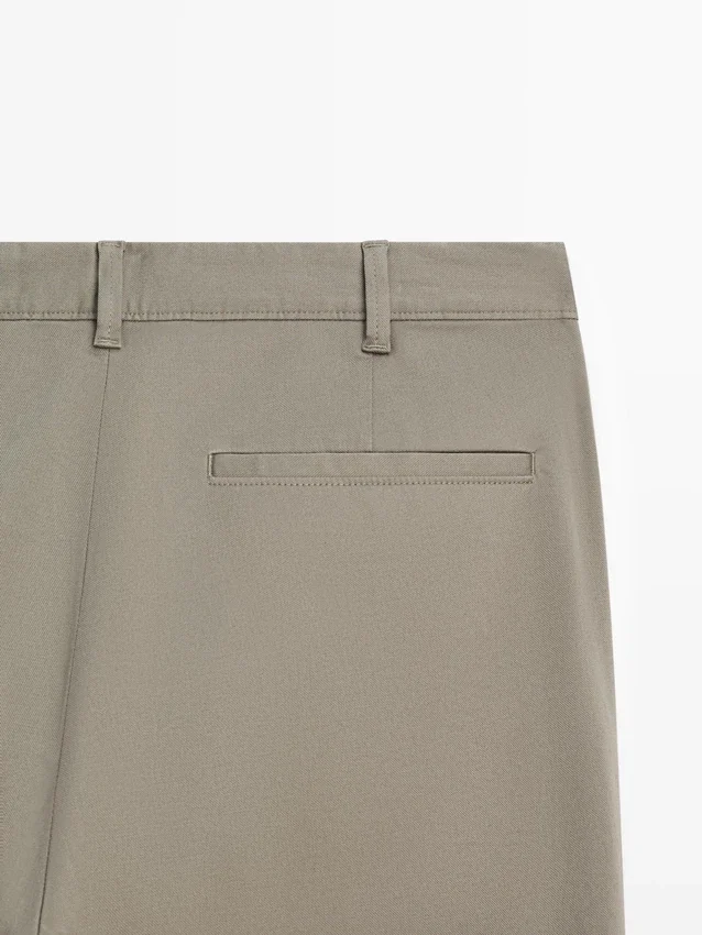 Cotton Blend Slim Fit Pants Cotton Blend Slim Fit Pants