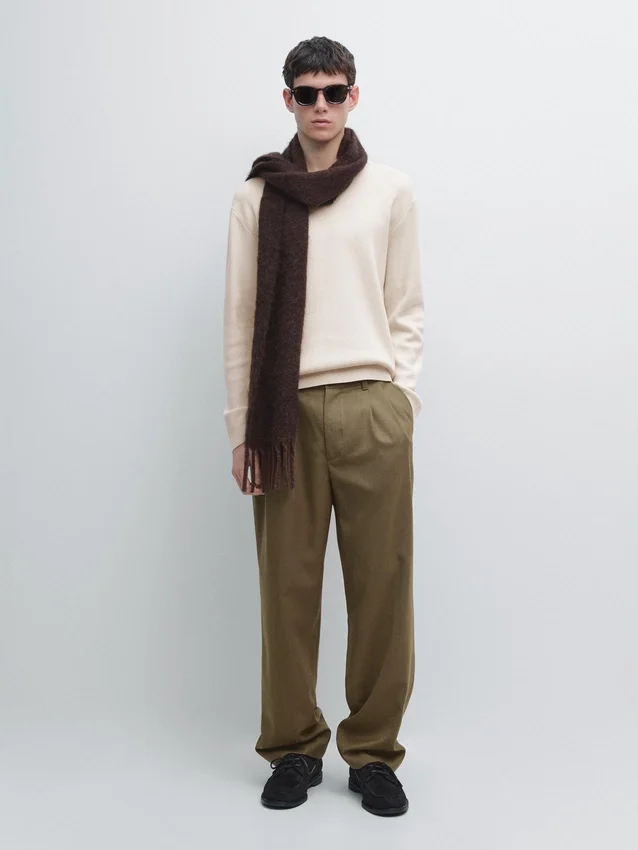 Cotton Knit Crew Neck Sweater Cotton Knit Crew Neck Sweater