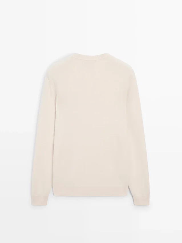 Cotton Knit Crew Neck Sweater Cotton Knit Crew Neck Sweater