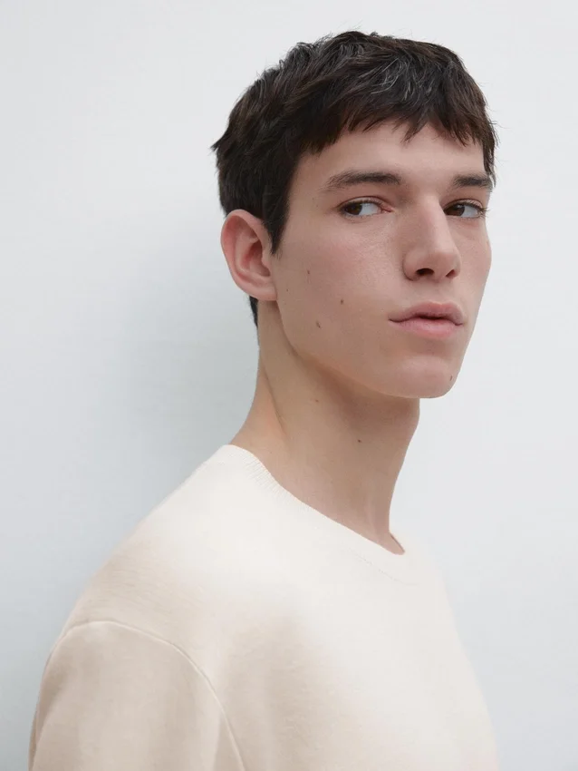 Cotton Knit Crew Neck Sweater Cotton Knit Crew Neck Sweater