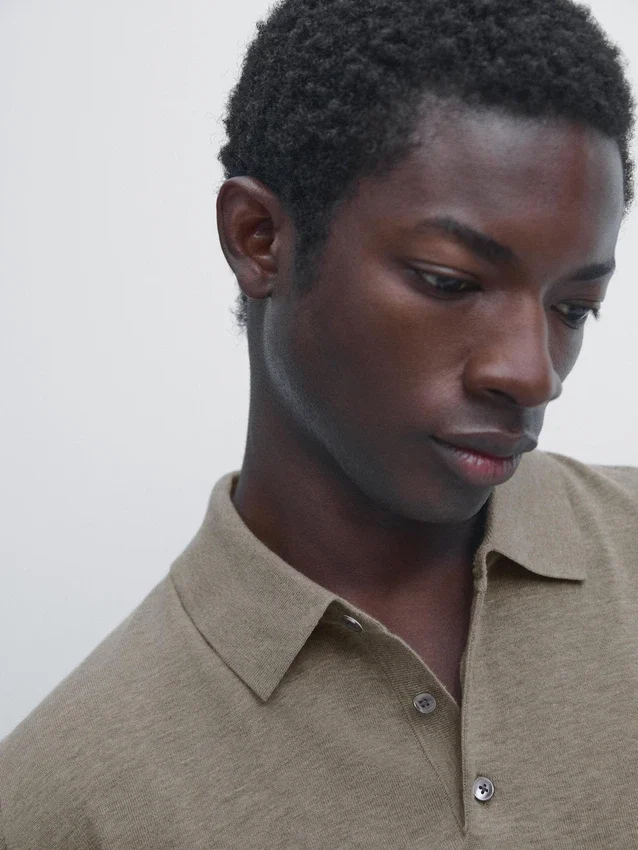 Cotton Knit Polo Sweater Cotton Knit Polo Sweater