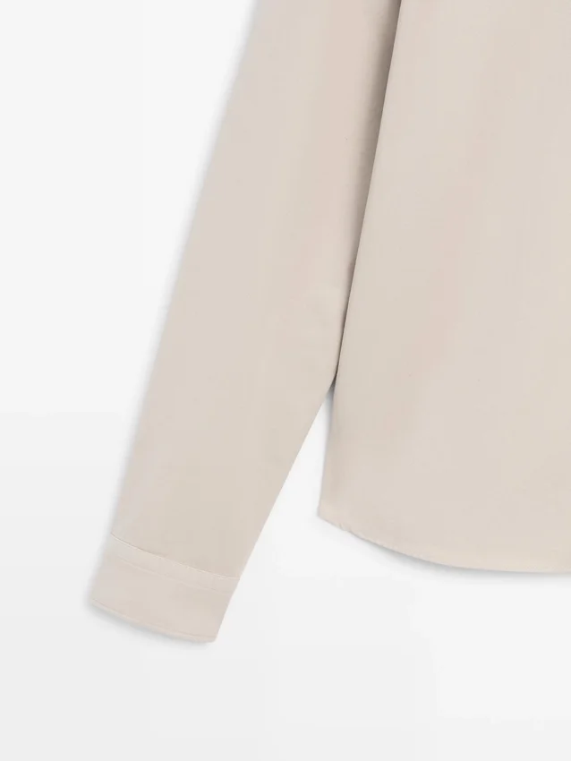 Cotton Overshirt with Pocket Details Cotton Overshirt with Pocket Details