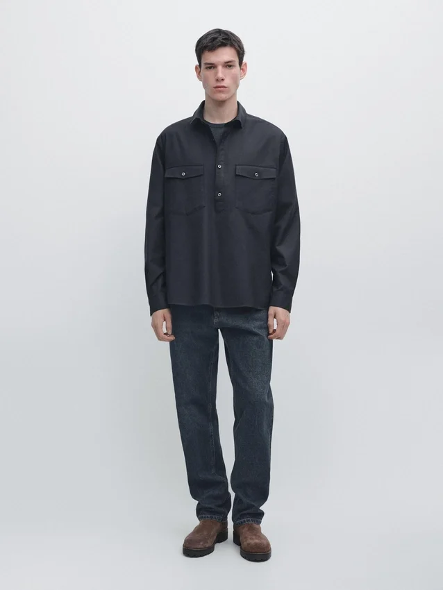 Cotton Shirt with Pockets Cotton Shirt with Pockets