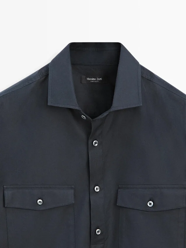 Cotton Shirt with Pockets Cotton Shirt with Pockets