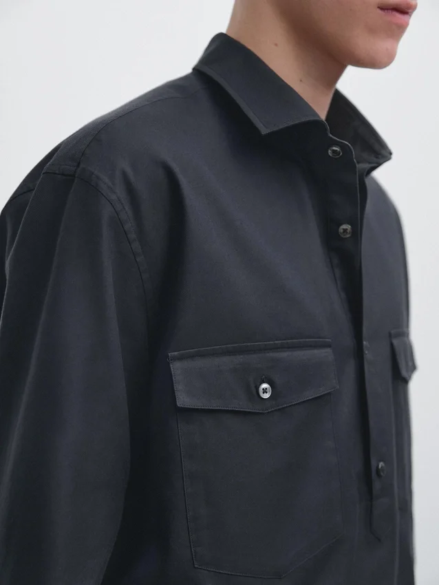 Cotton Shirt with Pockets Cotton Shirt with Pockets