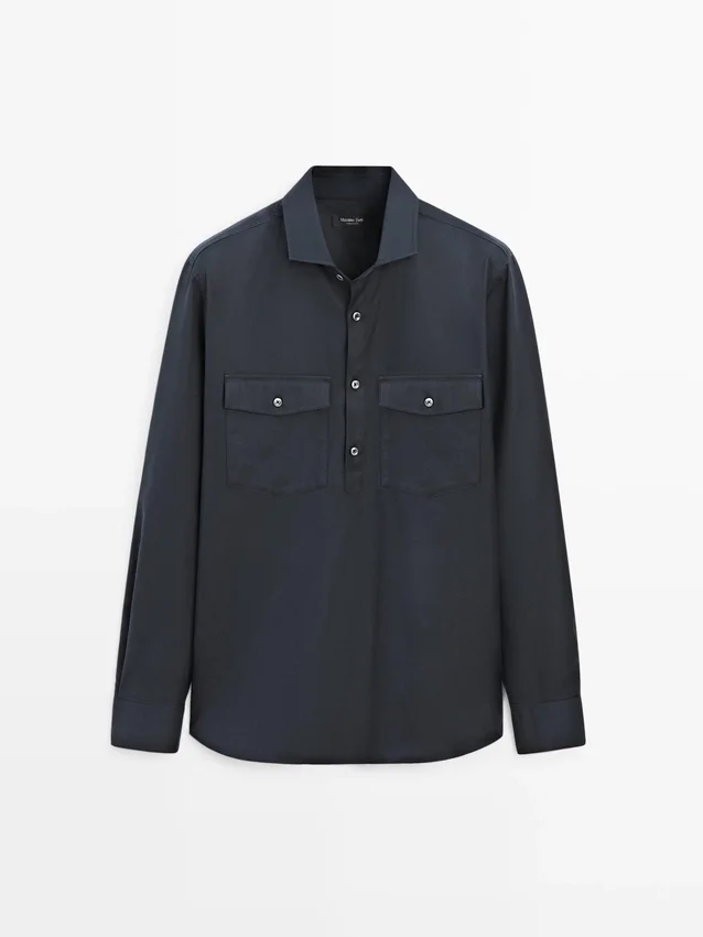 Cotton Shirt with Pockets Cotton Shirt with Pockets