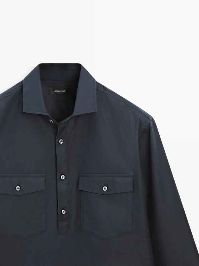 Cotton Shirt with Pockets Cotton Shirt with Pockets