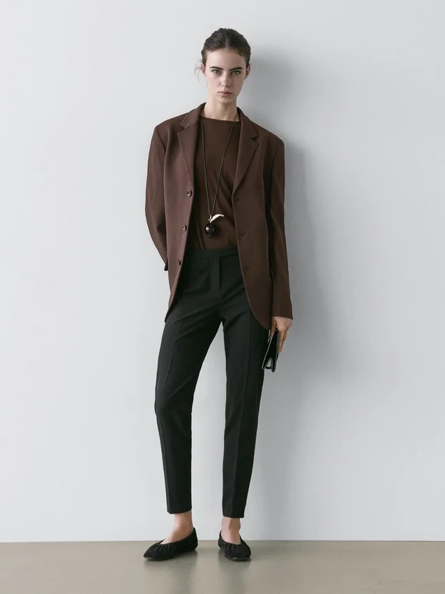 Crepe Fabric Blazer Crepe Fabric Blazer