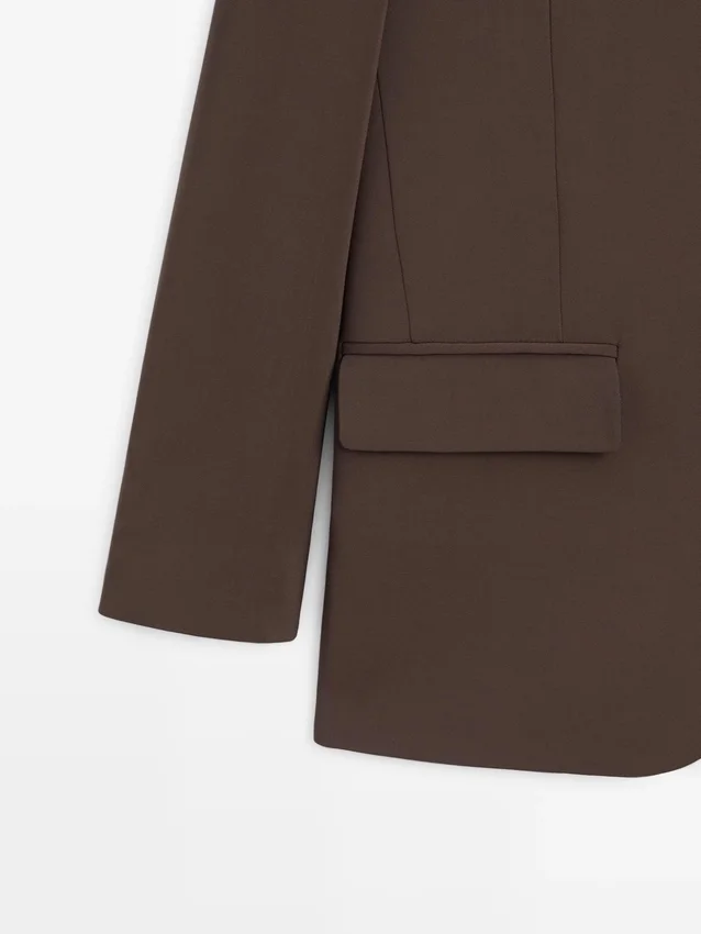 Crepe Fabric Blazer Crepe Fabric Blazer