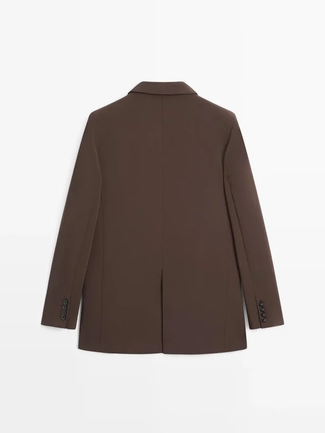 Crepe Fabric Blazer Crepe Fabric Blazer