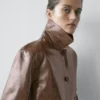 Cropped Nappa Leather Jacket