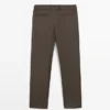 Darted Wool Trousers