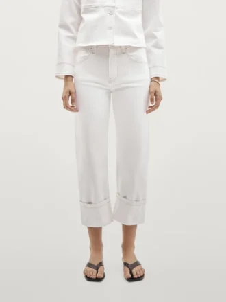 Denim Jacket with Contrast Seam