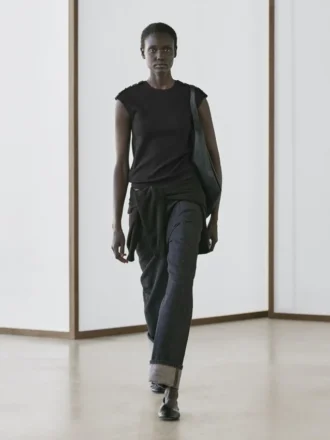 Drop Sleeve T-Shirt with Button Details Drop Sleeve T-Shirt with Button Details