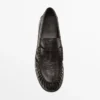 Embossed Leather Loafers