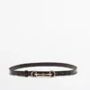 Equestrian Nappa Leather Belt