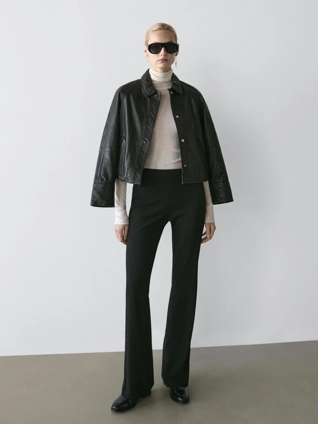 Flared Trousers with Pocket Flared Trousers with Pocket