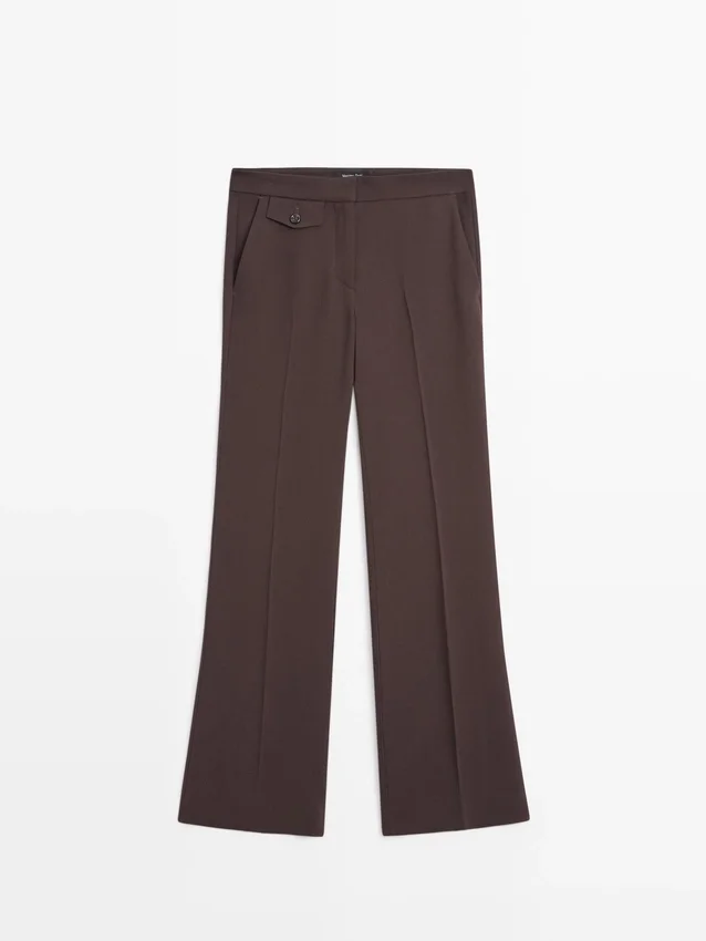 Flared Trousers with Pocket Flared Trousers with Pocket