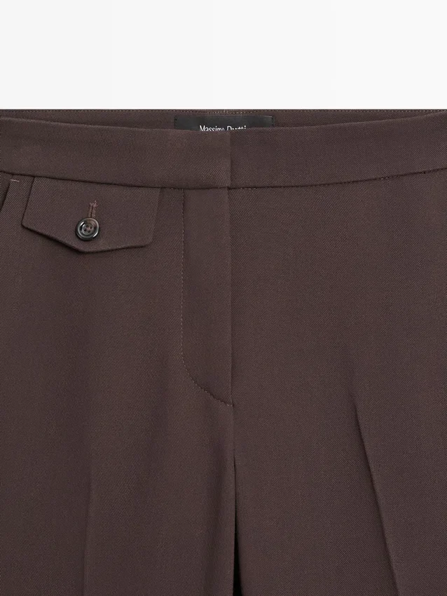 Flared Trousers with Pocket Flared Trousers with Pocket