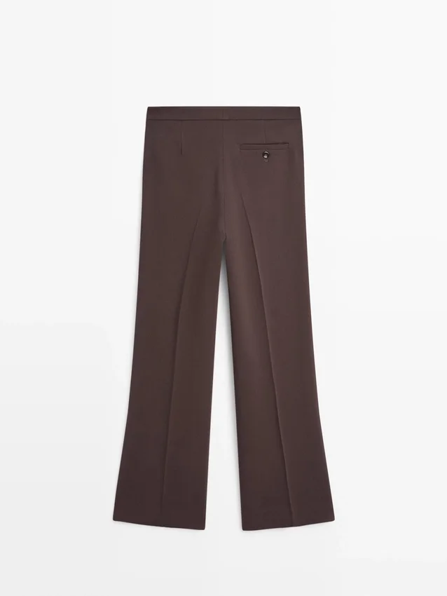 Flared Trousers with Pocket Flared Trousers with Pocket