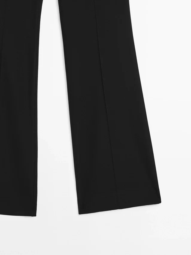 Flared Trousers with Pocket Flared Trousers with Pocket