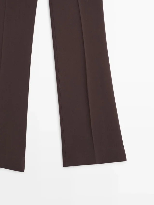Flared Trousers with Pocket Flared Trousers with Pocket