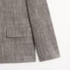 Flecked Wool Blend Blazer