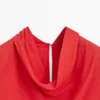 Flowing Blouse with Draped Collar