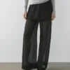 Flowing Contrast Silk Pants Flowing Contrast Silk Pants