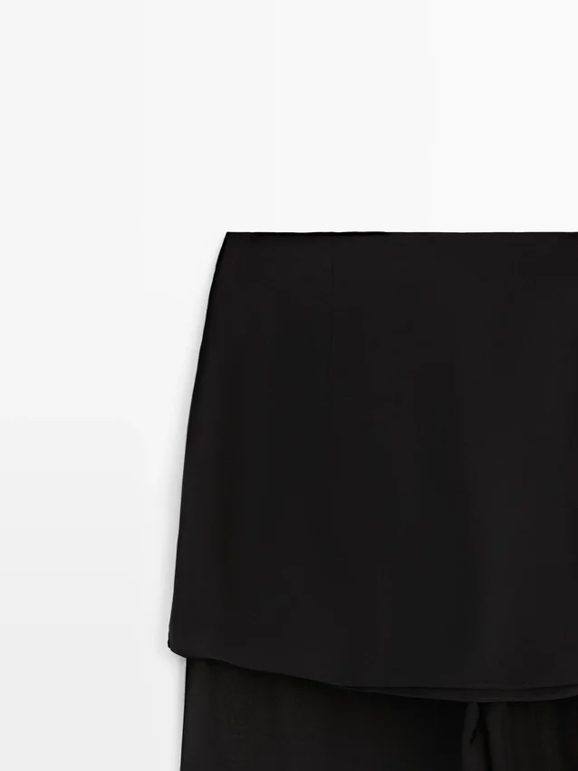 Flowing Contrast Silk Pants Flowing Contrast Silk Pants