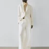 Flowing Linen Suit Trousers