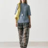 Flowing Printed Sarouel Trousers