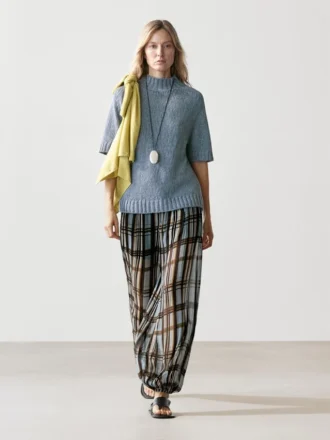 Flowing Printed Sarouel Trousers