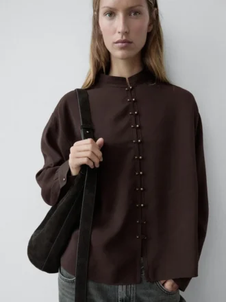 Flowing Shirt with Button Details