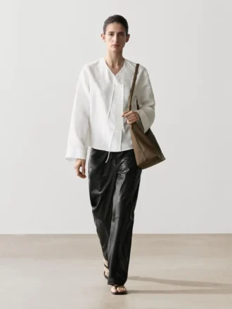 Flowing Shirt with Chest Detail