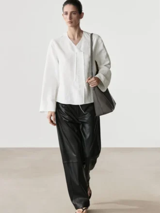 Flowing Shirt with Chest Detail