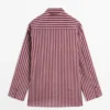 Flowing Shirt with Striped Detailing