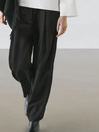 Flowing Trousers with Pleated Details