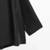 Flowing Voluminous Cape with Button Details Flowing Voluminous Cape with Button Details