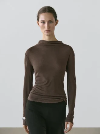 Funnel Neck T-Shirt