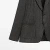Herringbone Wool Blend Blazer Herringbone Wool Blend Blazer