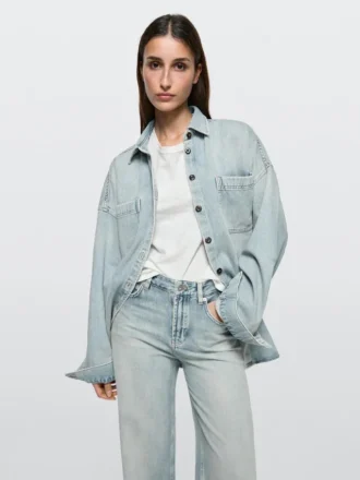 High-Waist Barrel Fit Jeans