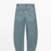High-Waist Barrel Fit Jeans
