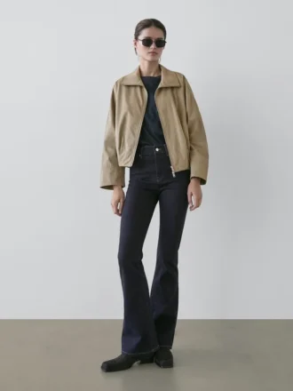 High Waist Bell Bottom Skinny Jeans