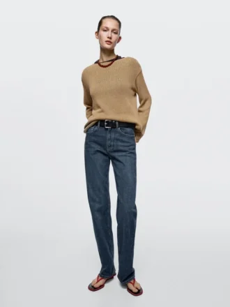 High-Waist Straight-Leg Comfort Jeans
