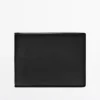 Horizontal Nappa Leather Wallet with Purse